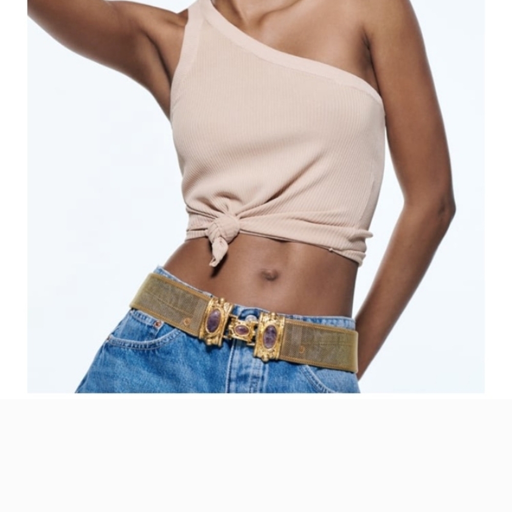 Zara Gold Mesh Belt